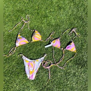✨ Monica Hansen Beachwear Triangle Bikini 3 piece
